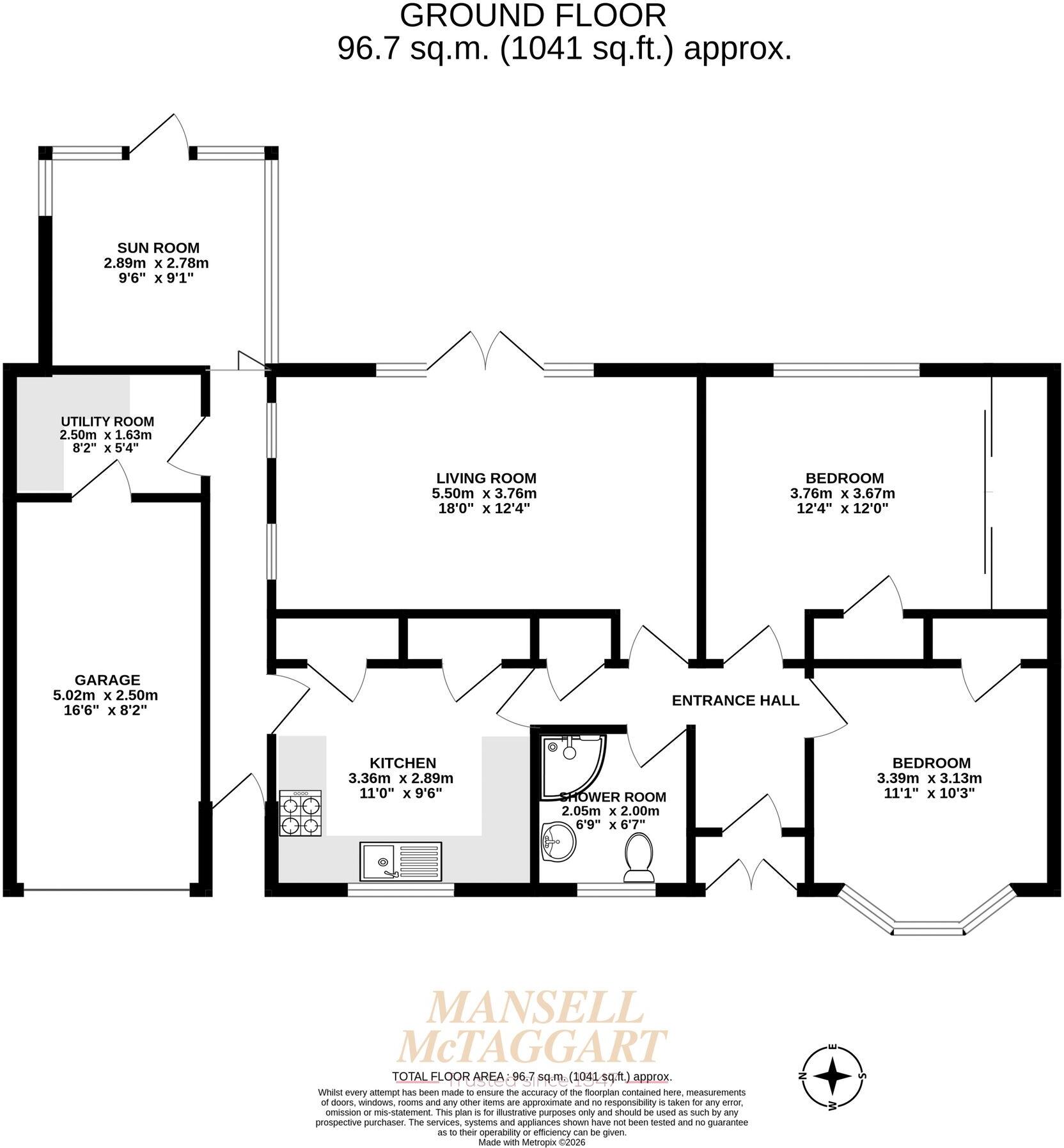 Longbridge Road, Horley, RH6 floorplan