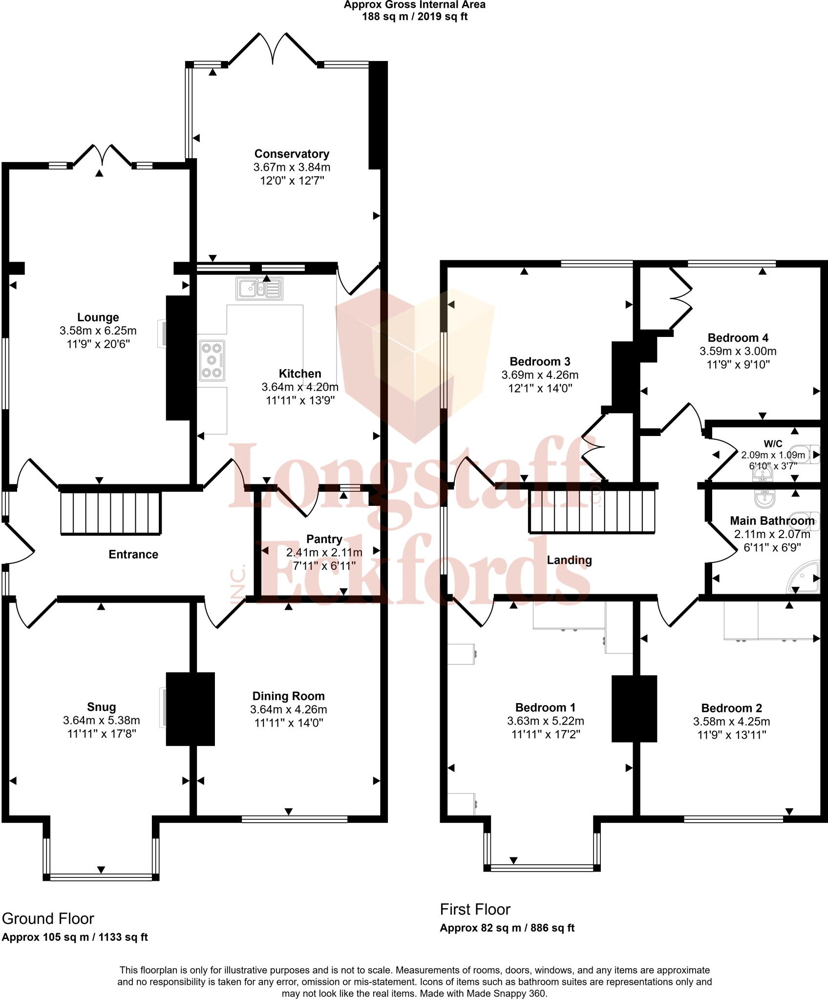 52 North Road, Bourne floorplan