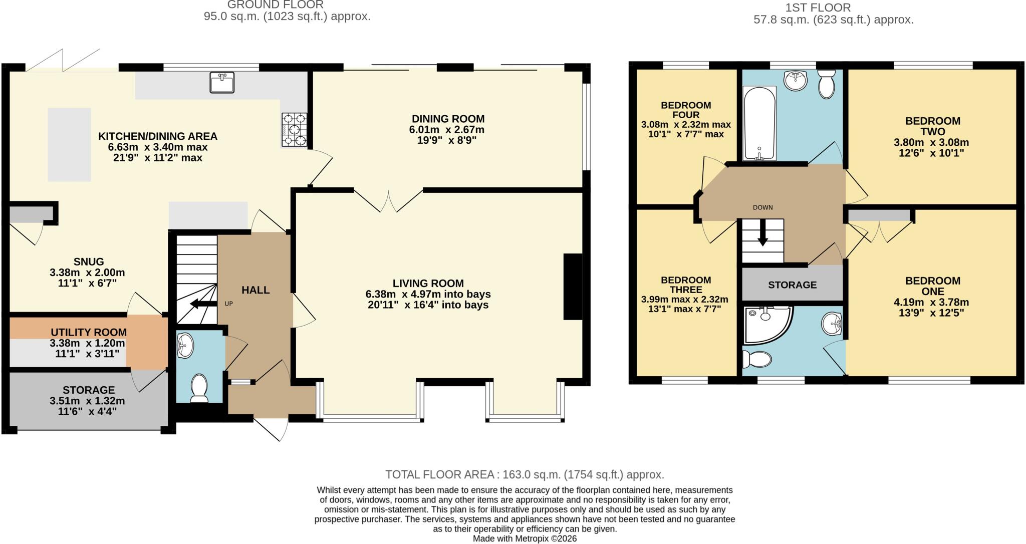 Morland Close, Dunstable, Bedfordshire, LU6 floorplan