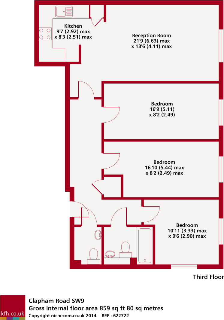Clapham Road, Oval, London, SW9 floorplan