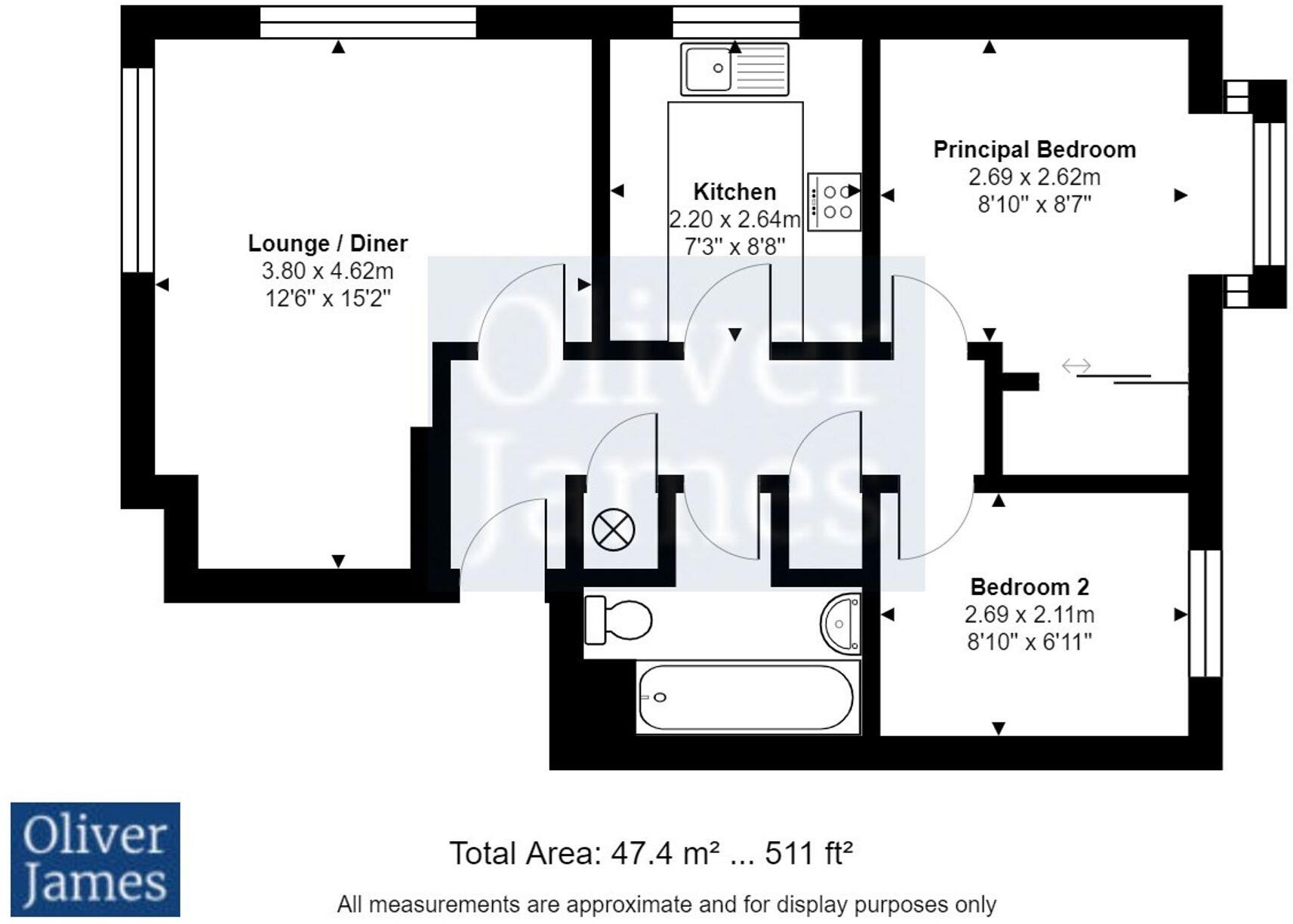47 Ullswater, Huntingdon floorplan
