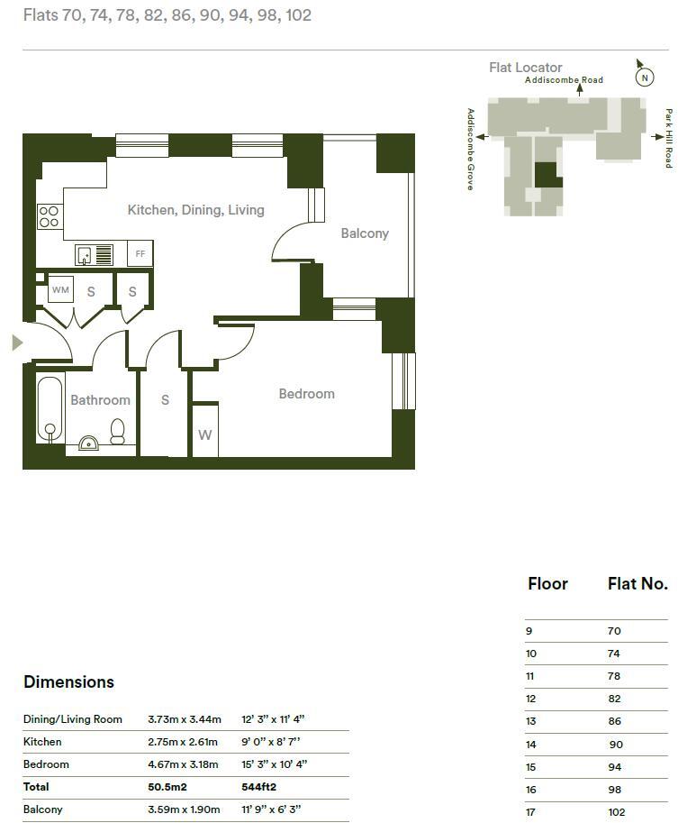 West Heights, Addiscombe Road, Croydon, CR0  floorplan