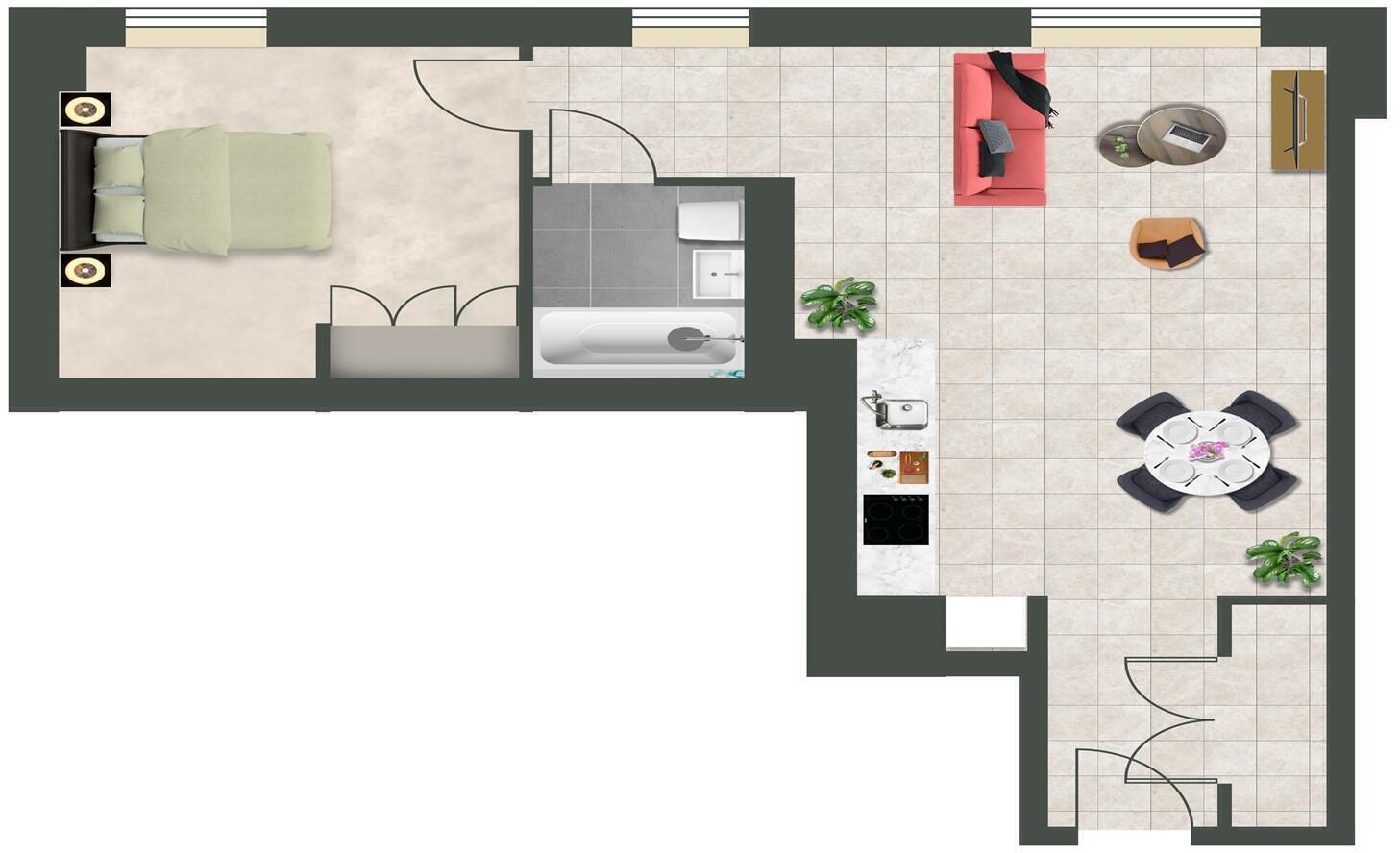 Mcewan Walk, Fountainbridge, Edinburgh floorplan