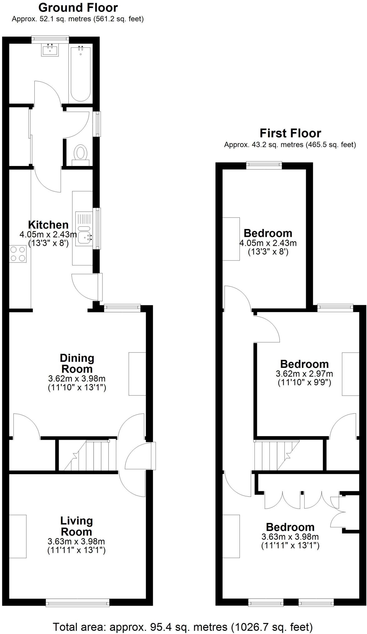 35, Milton Road, Egham floorplan