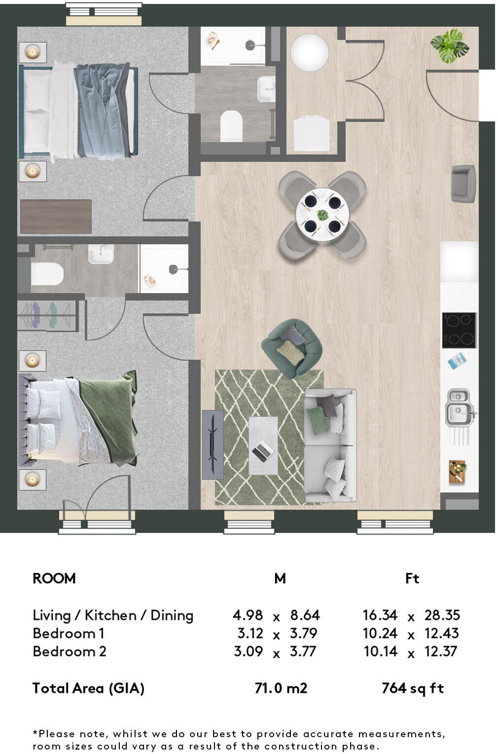 Casa, Abbey Court, Kirkstall, Leeds, LS5 floorplan