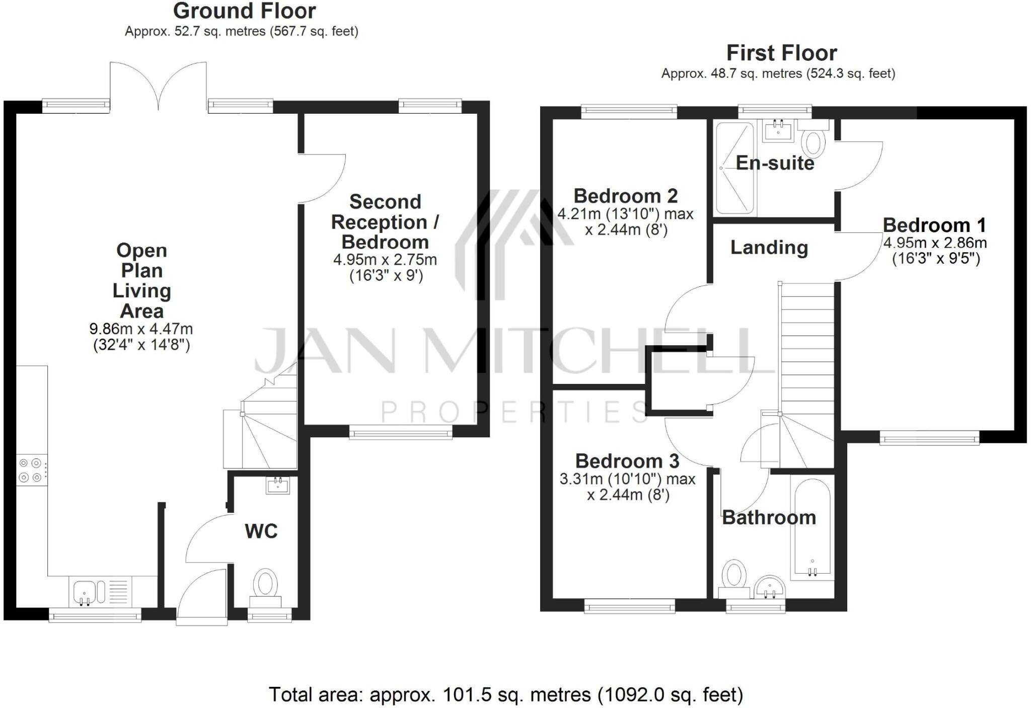 Bowmont Chase, Dinnington, Newcastle Upon Tyne floorplan