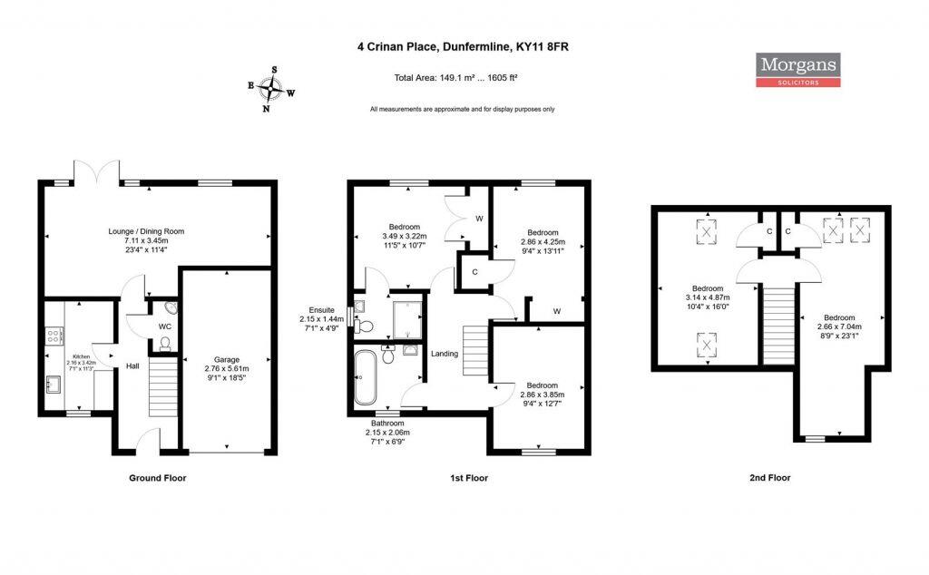 4 Crinan Place, Dunfermline, KY11 8FR floorplan