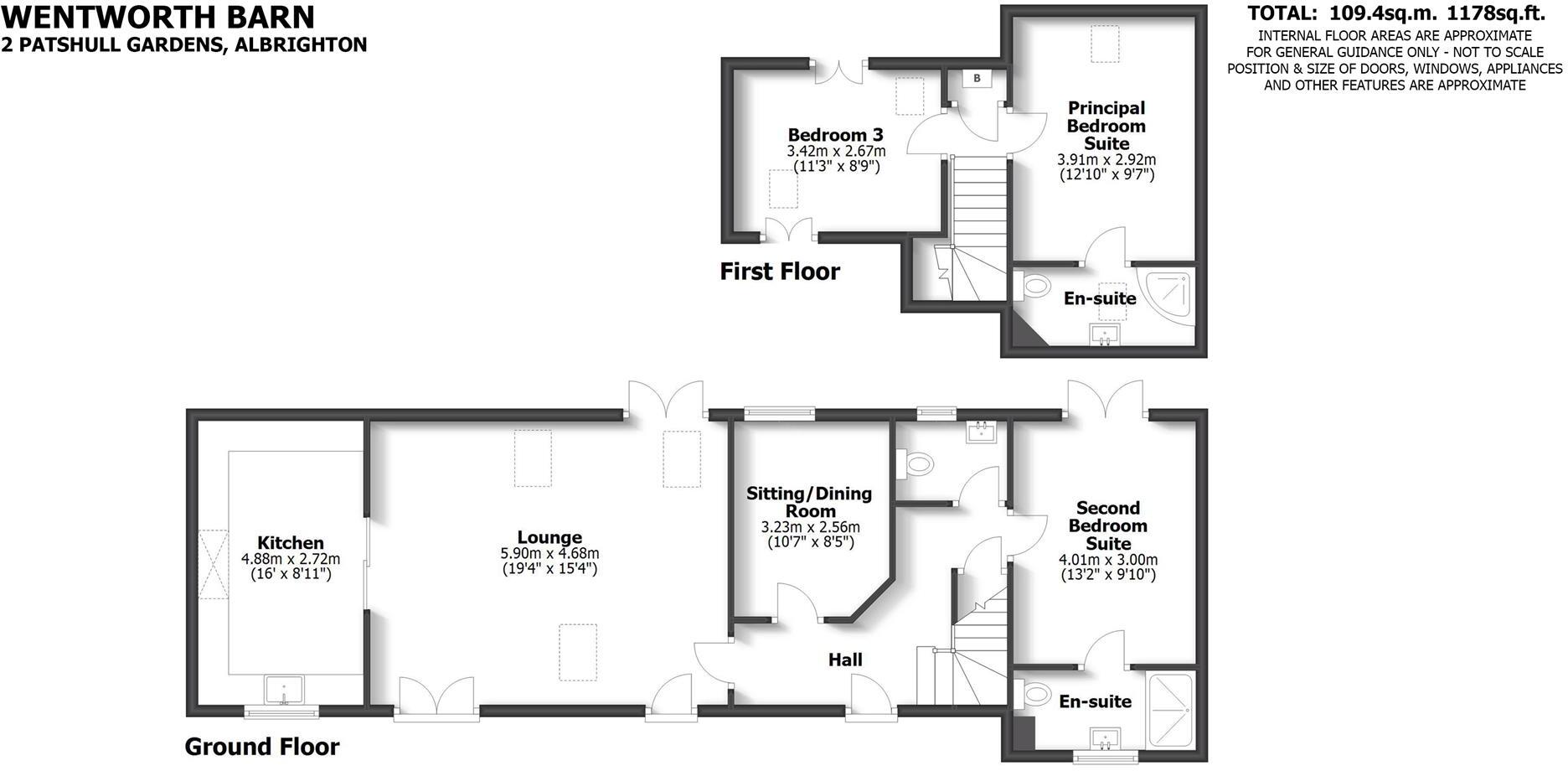 Wentworth Barn, 2 Patshull Gardens, Albrighton, Wolverhampton, WV7 3BG floorplan