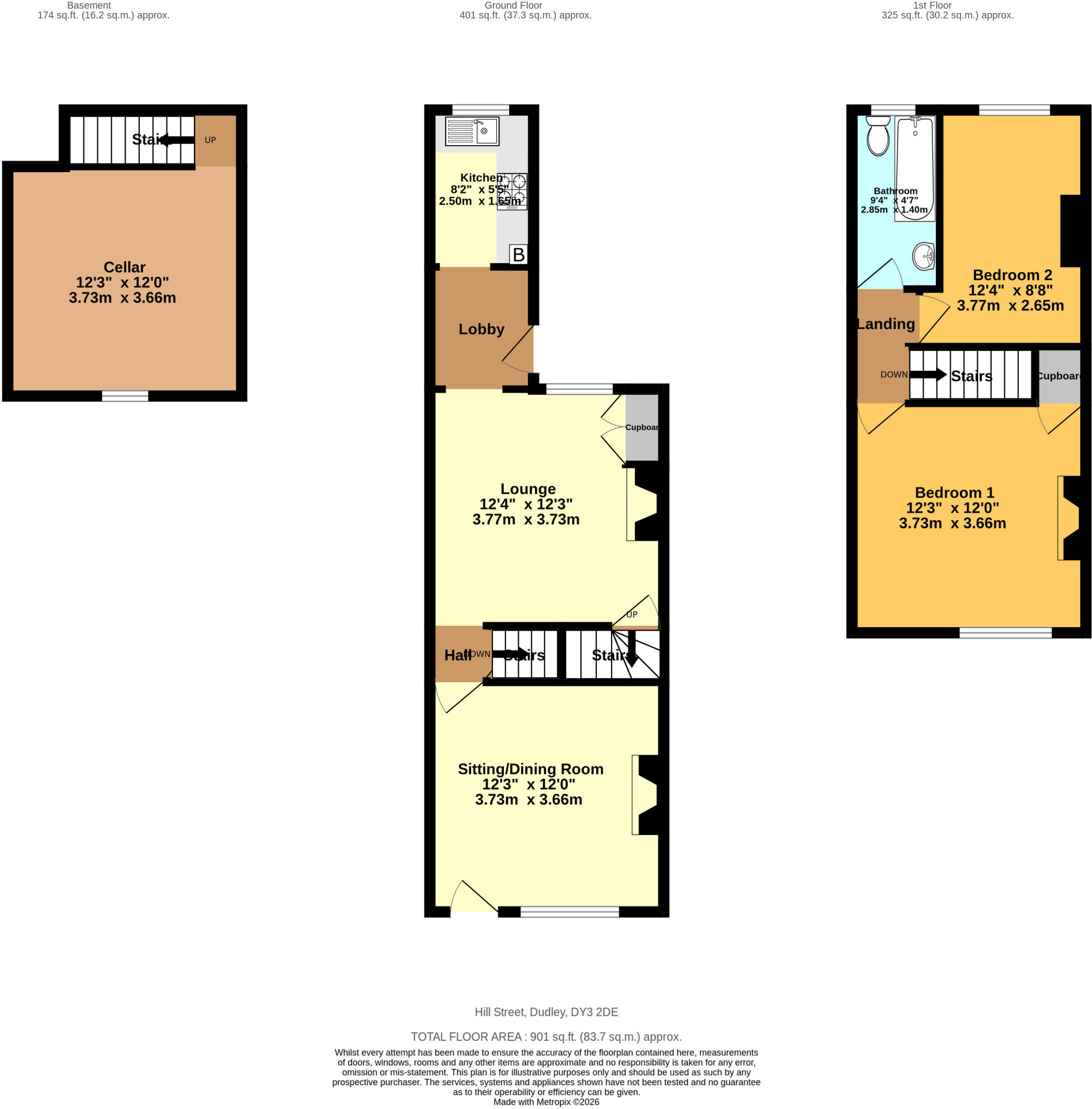 Hill Street, Dudley, DY3 floorplan