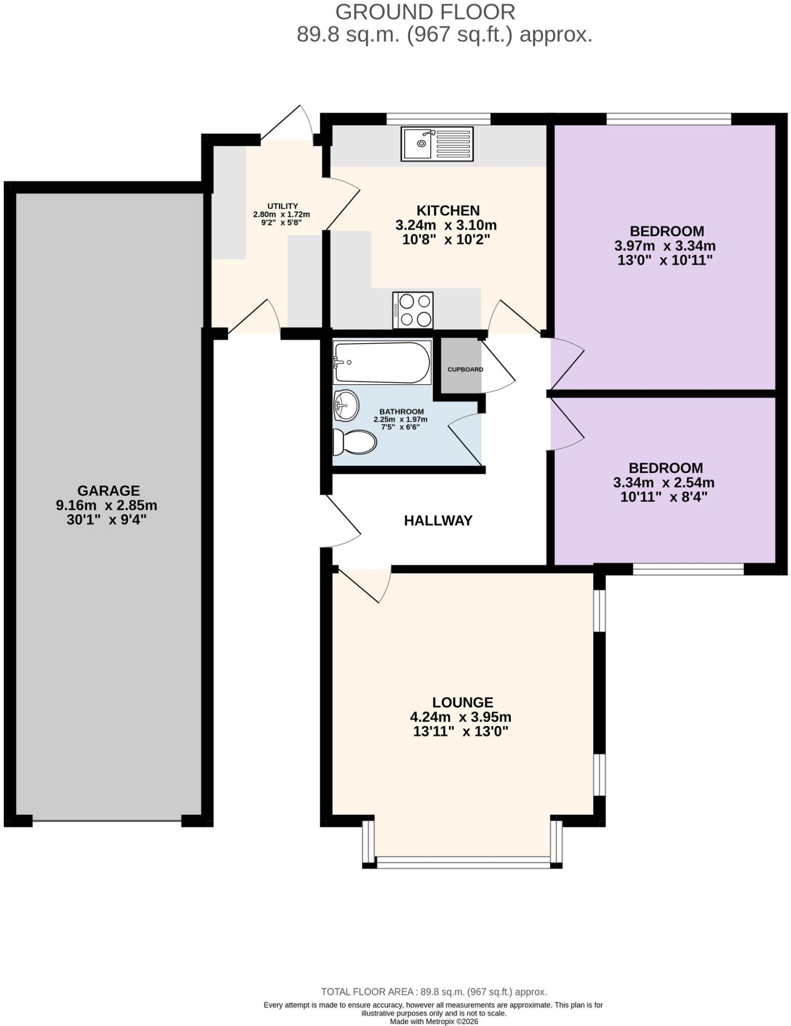Methuen Drive, Hoghton, PR5 floorplan