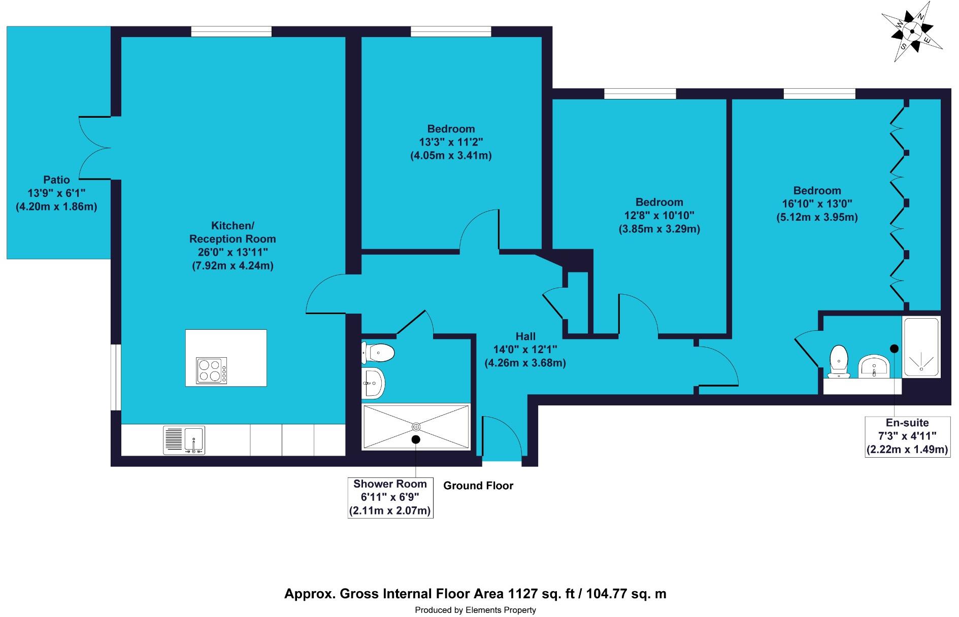 Treetops Apartments 49, Leicester Road, London, E11 2DW floorplan