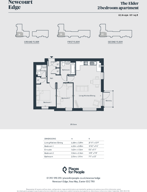 Newcourt Edge, 
Exeter, 
EX2 7RX
 floorplan