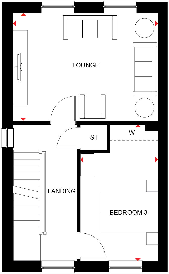 1 Charolais Lane
Huntingtower
Perth
PH1 3JH floorplan