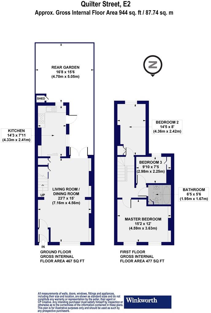 Quilter Street, London, E2 floorplan