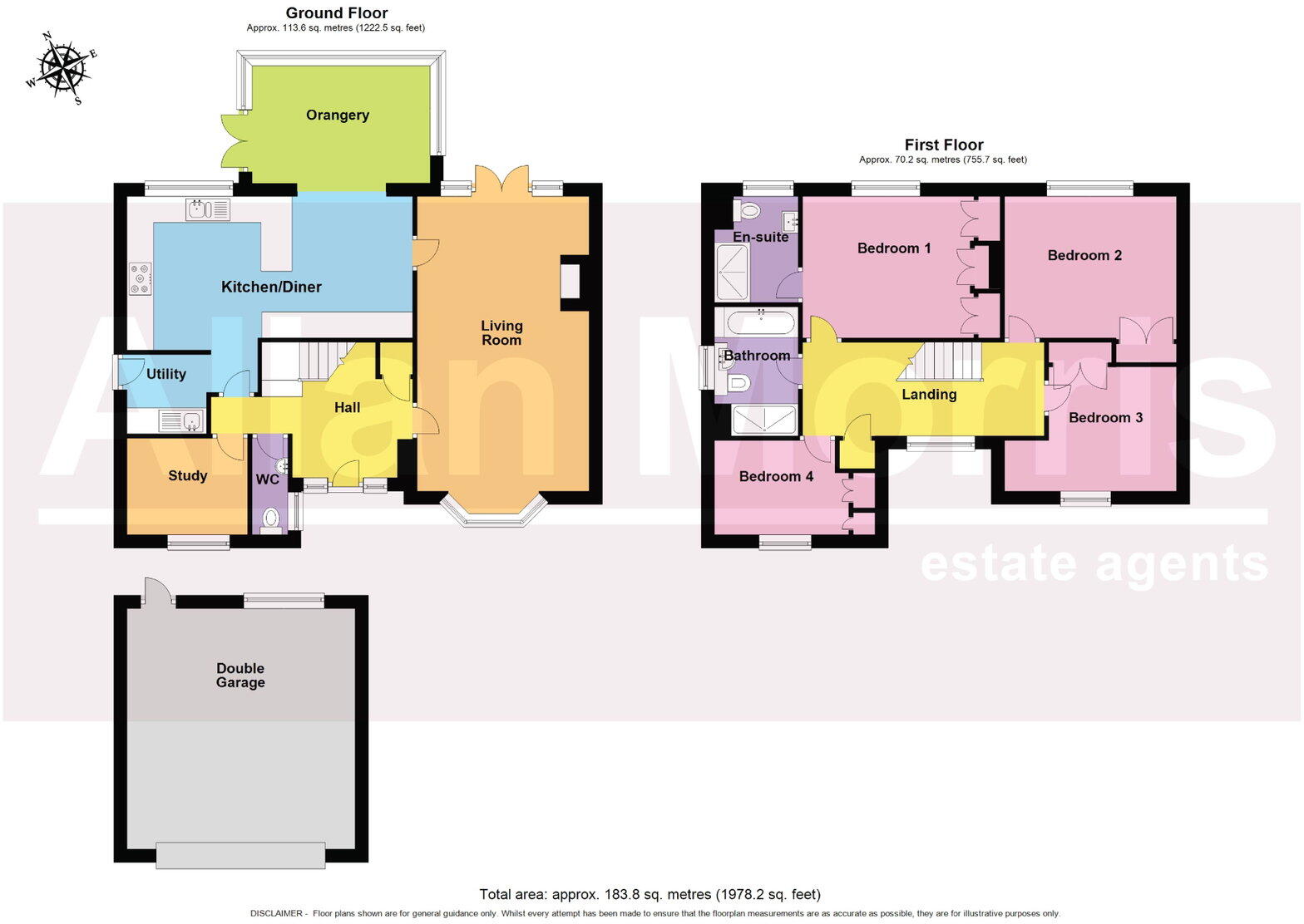 11 Balmoral Close, Fernhill Heath, Worcester.  WR3 7XQ floorplan