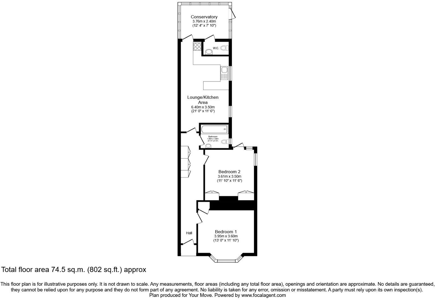Hudson Road, Southsea, Hampshire, PO5 floorplan