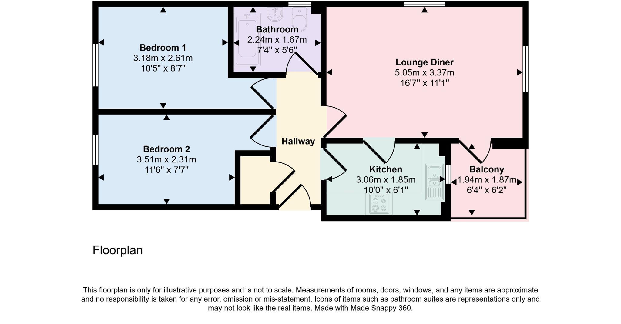 St Cross floorplan