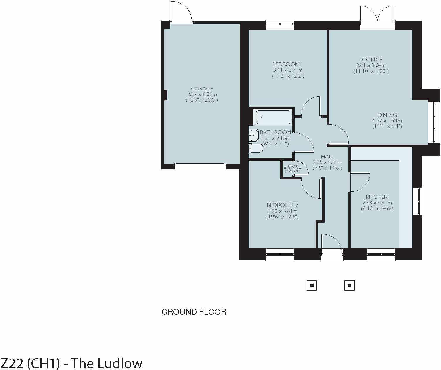 Plot 79, The Ludlow, Kents Bank, Grange-over-Sands, LA11 7DB floorplan