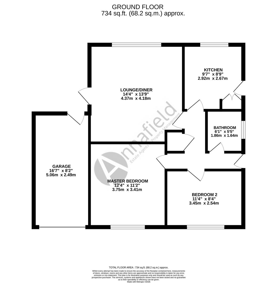 High Street, Little Paxton, PE19 floorplan