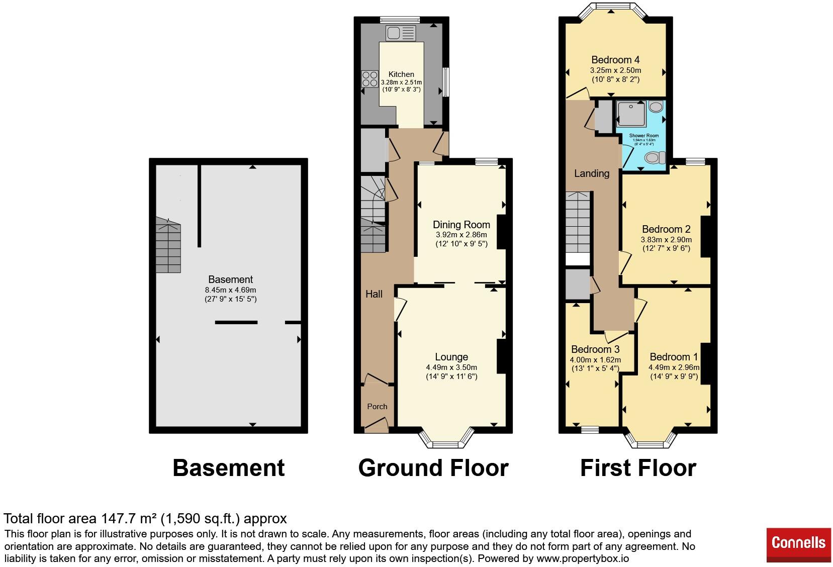 Warleigh Avenue, Plymouth floorplan
