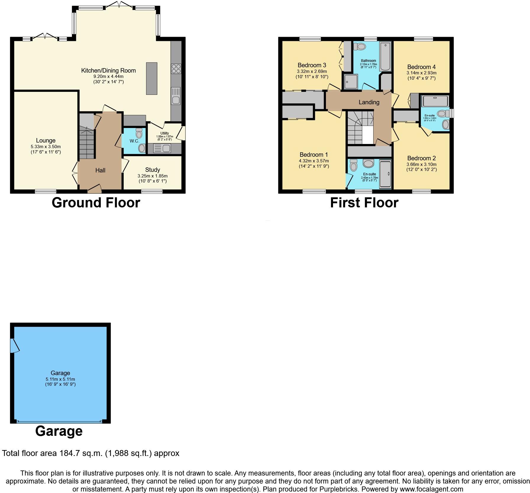 Lawton Road, Blackfordby, DE11 floorplan