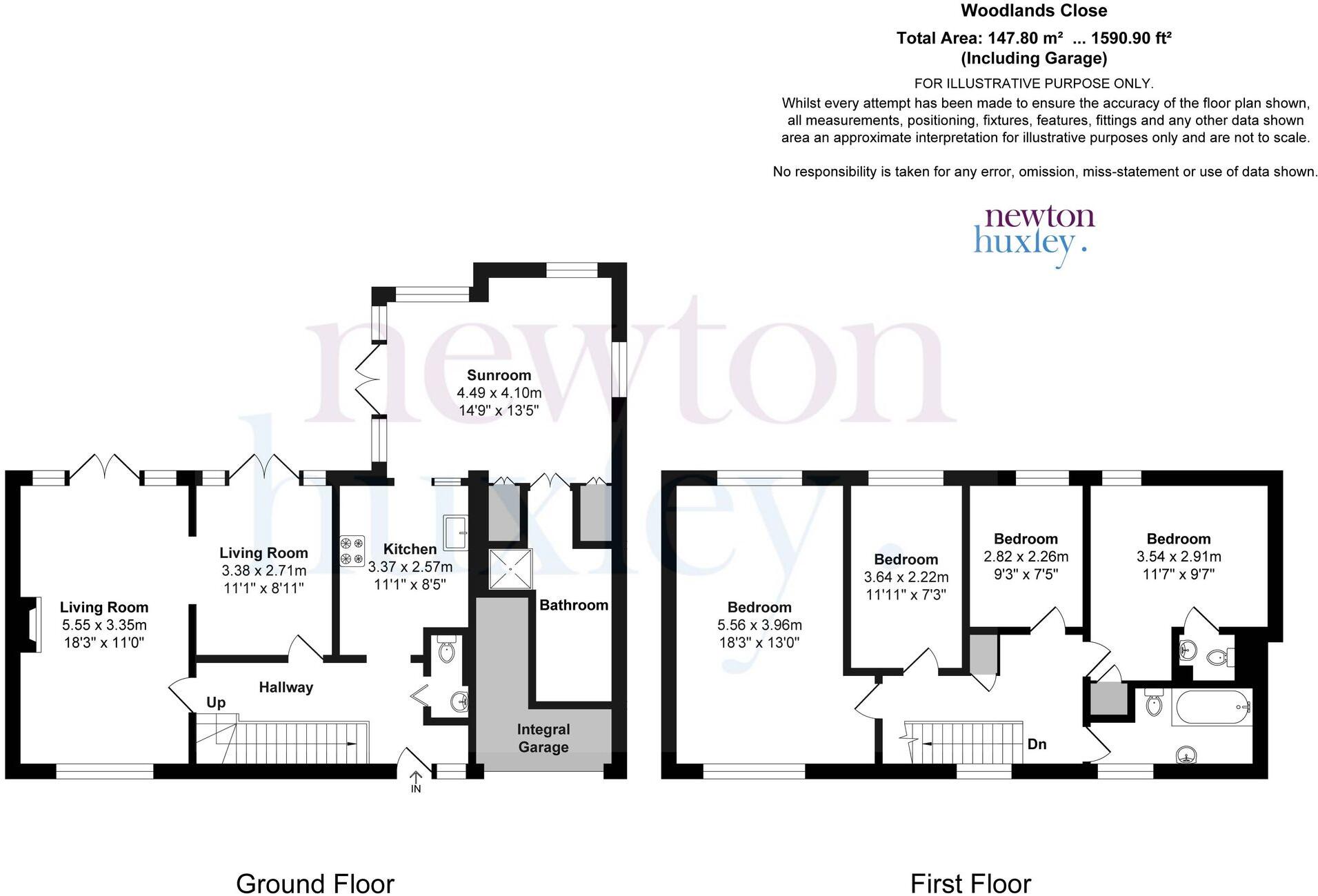 Woodlands Close, Claygate, KT10 floorplan