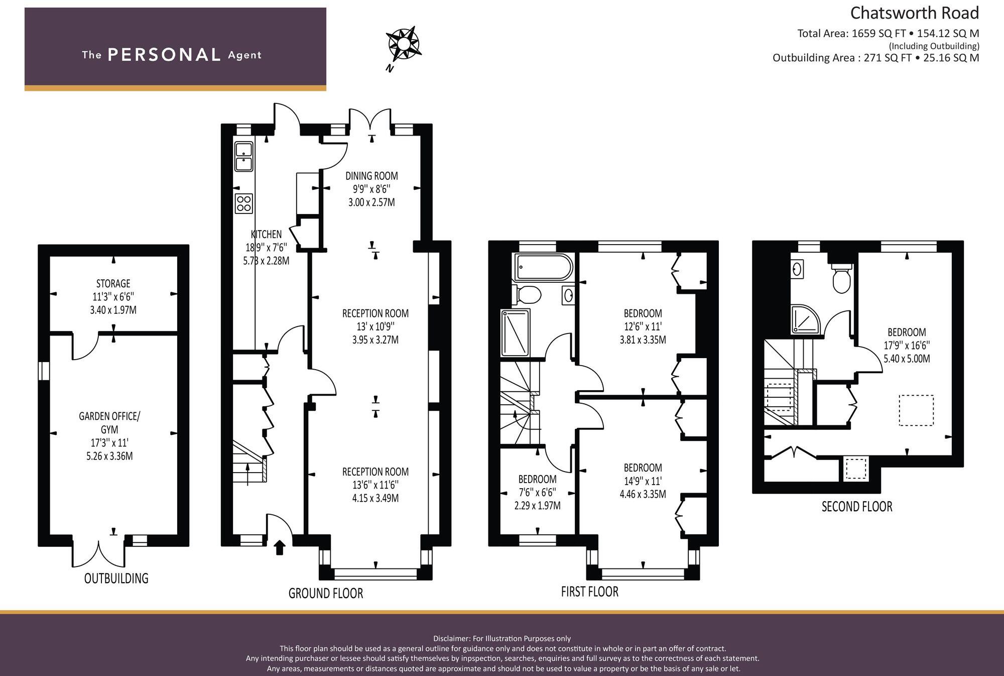 Chatsworth Road, Cheam, SM3 floorplan