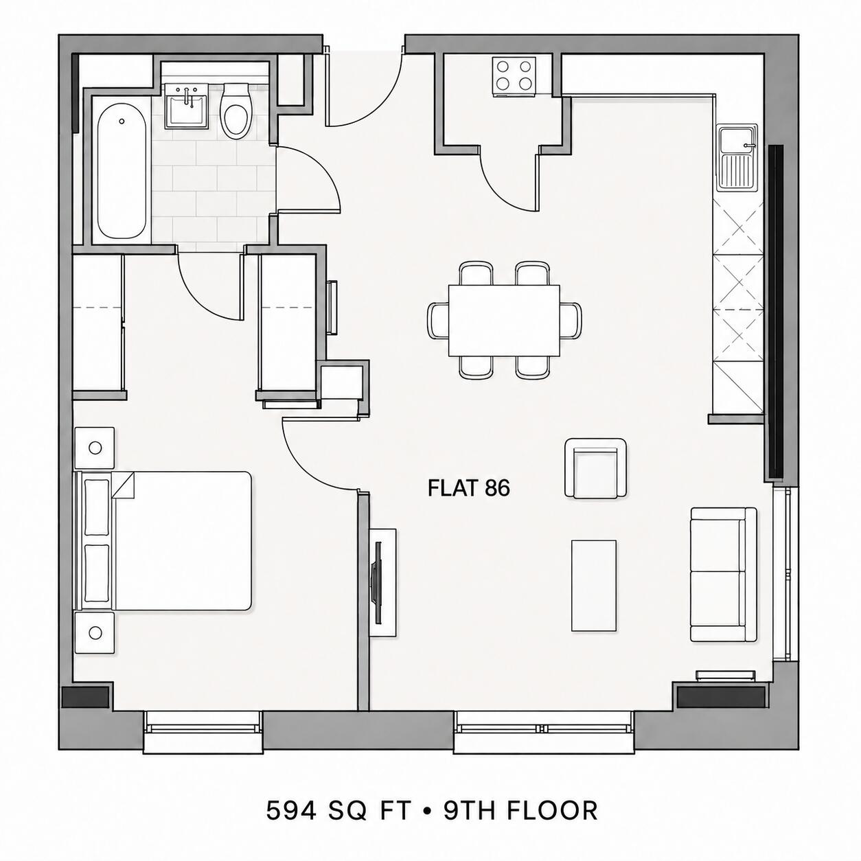 Sutton Court Road, Sutton floorplan