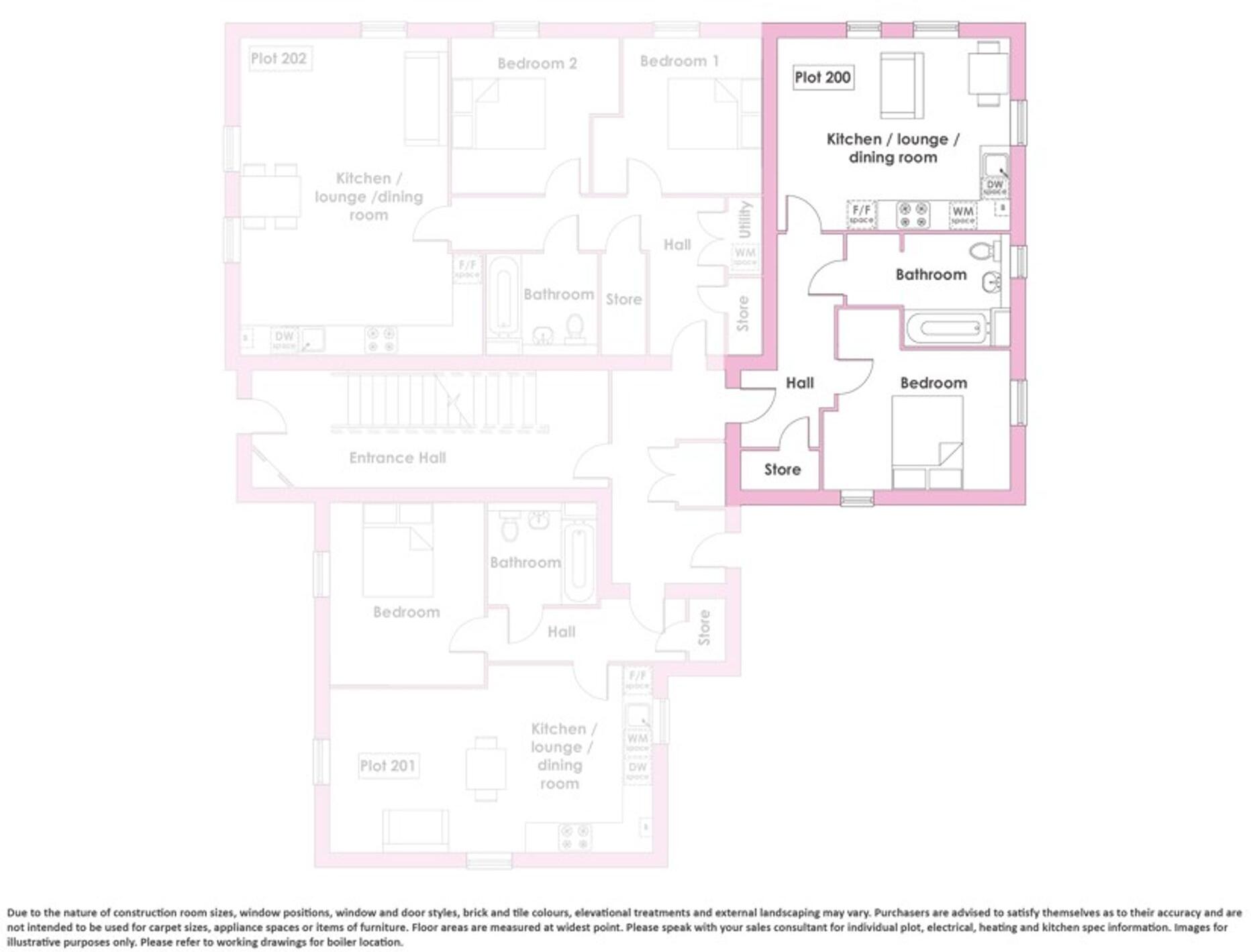 Plot 200 The Loughton, Fiddington FIelds, Juneberry Way, Tewkesbury, GL20 7UB floorplan