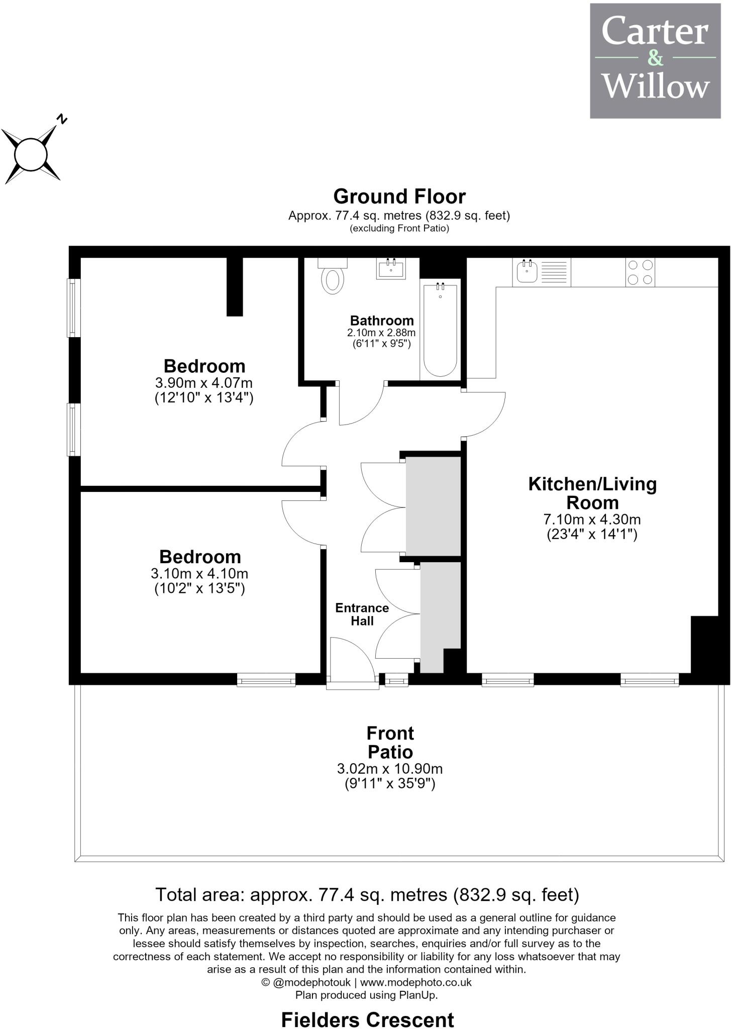 Fielders Crescent, Barking floorplan