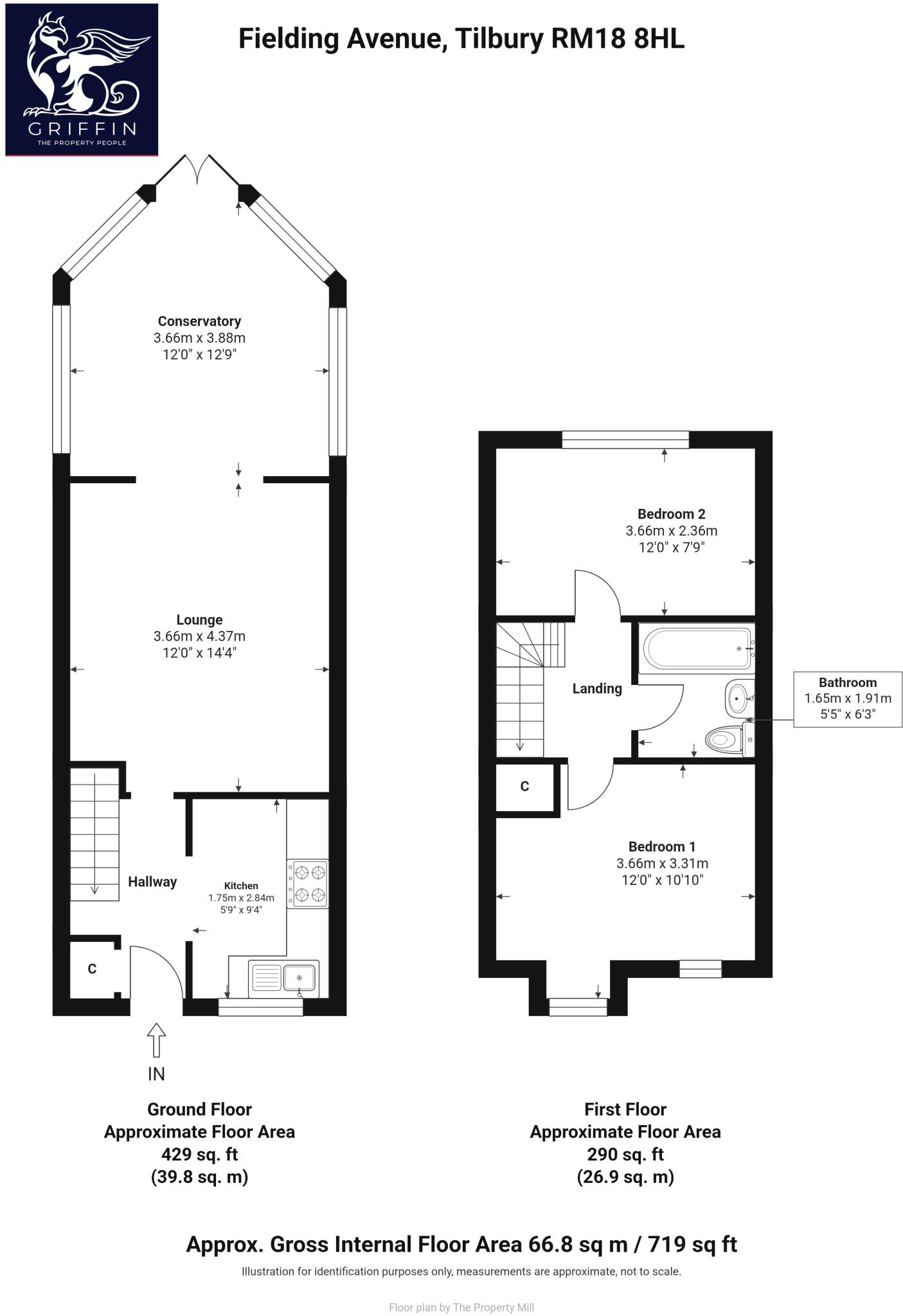 Fielding Avenue, Tilbury, RM18 floorplan