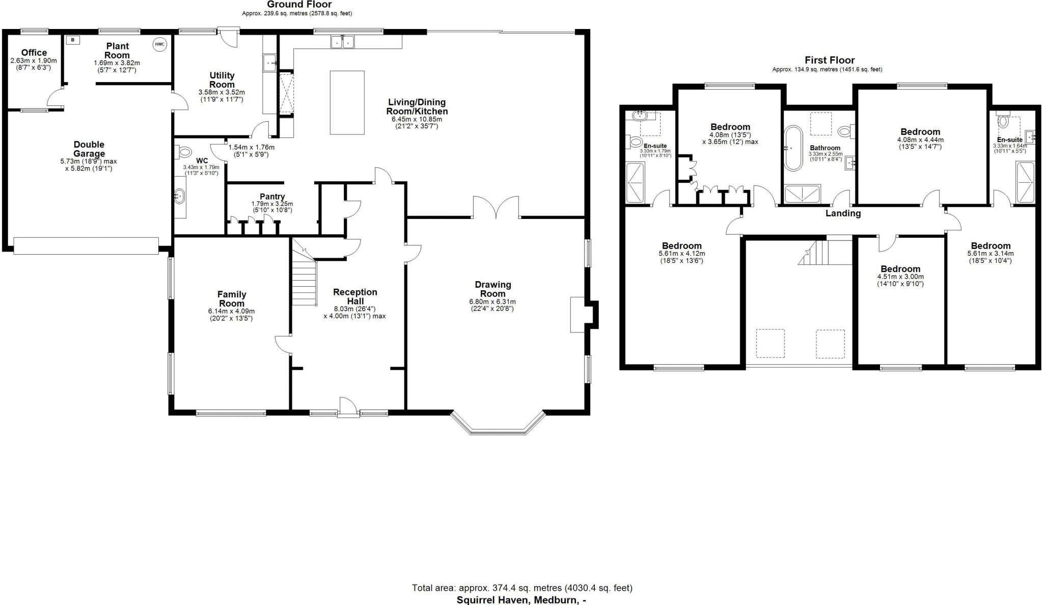 Squirrel Haven, Medburn, Newcastle upon Tyne floorplan