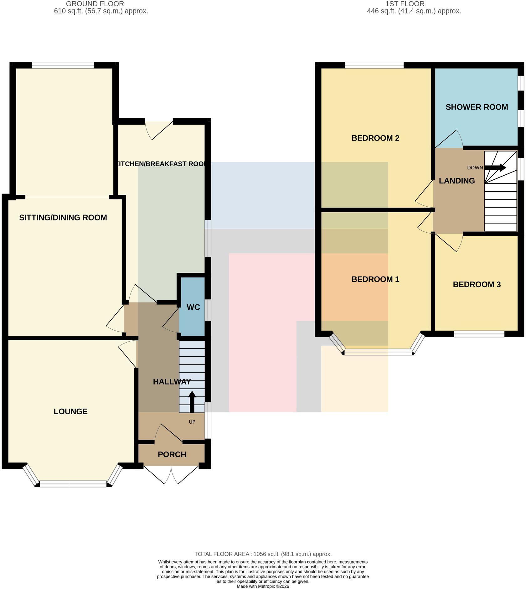 Three Arches Avenue, Cyncoed, CF14 floorplan