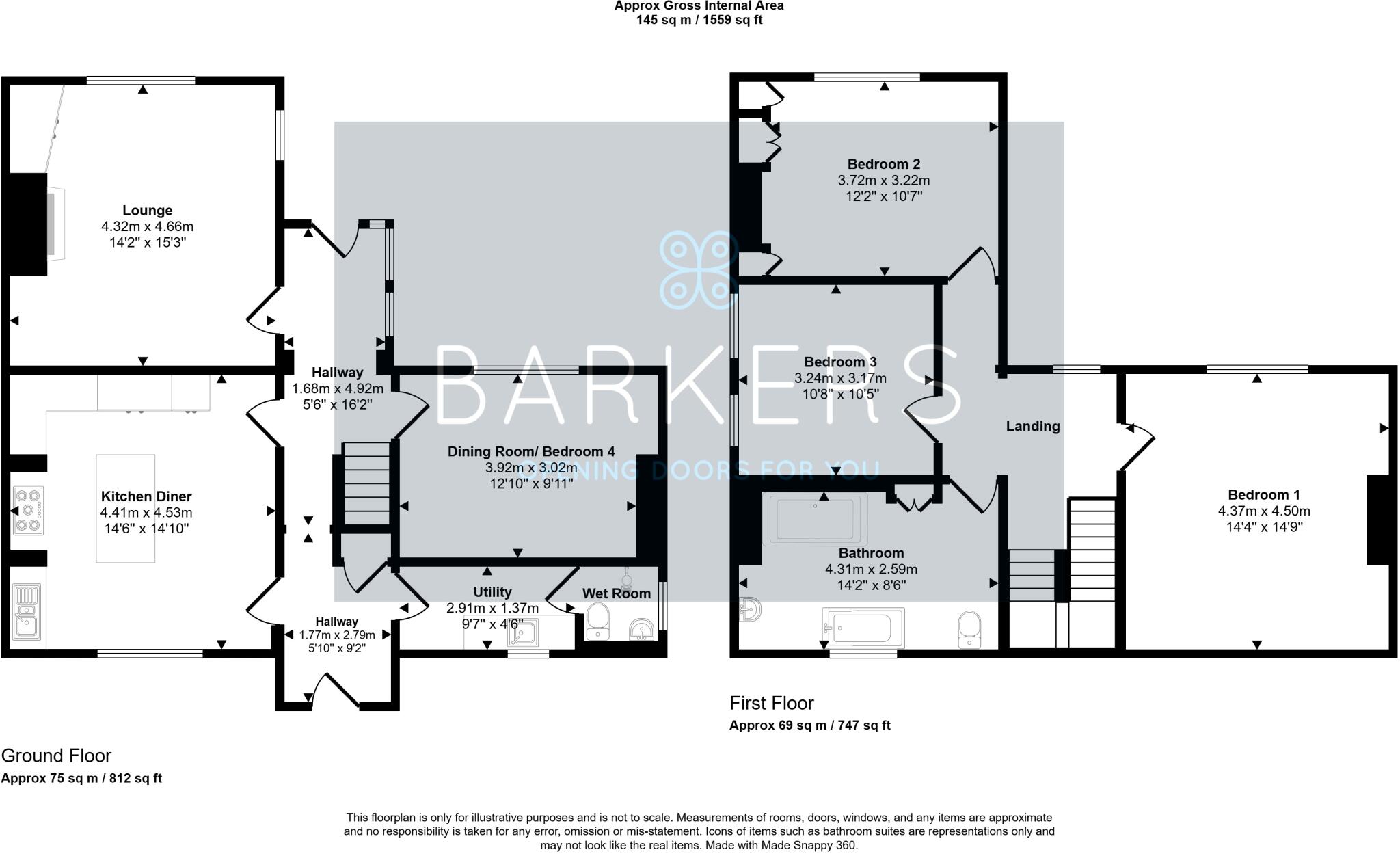 Woodhall Drive, Batley floorplan