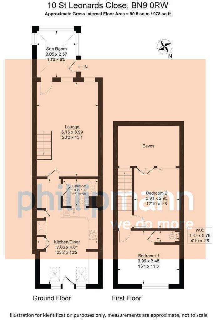 St Leonards Close, Newhaven floorplan