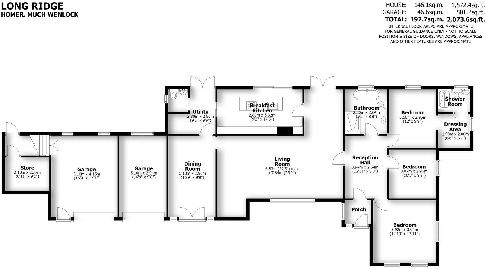 Long Ridge, Homer, Much Wenlock floorplan