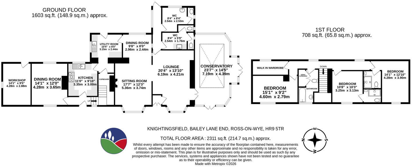 Bailey Lane End, Ross-on-Wye, Herefordshire floorplan