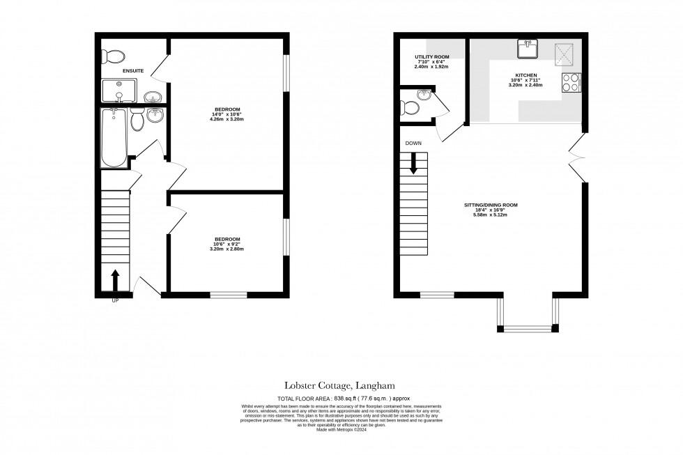 Lobster Cottage, 7 The Langham, Langham, Holt NR25 7DH floorplan