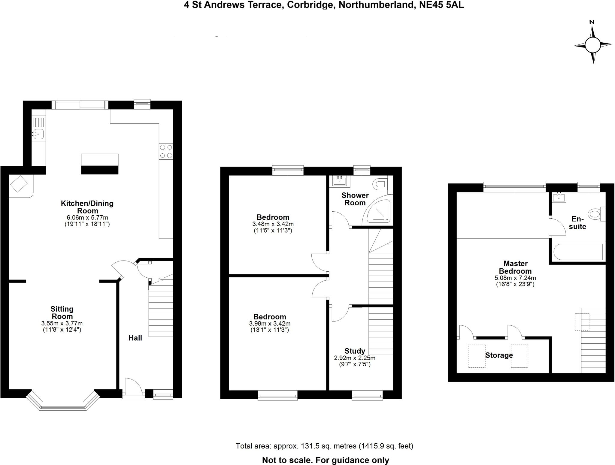 St Andrews Terrace, Corbridge, Northumberland, NE45 floorplan
