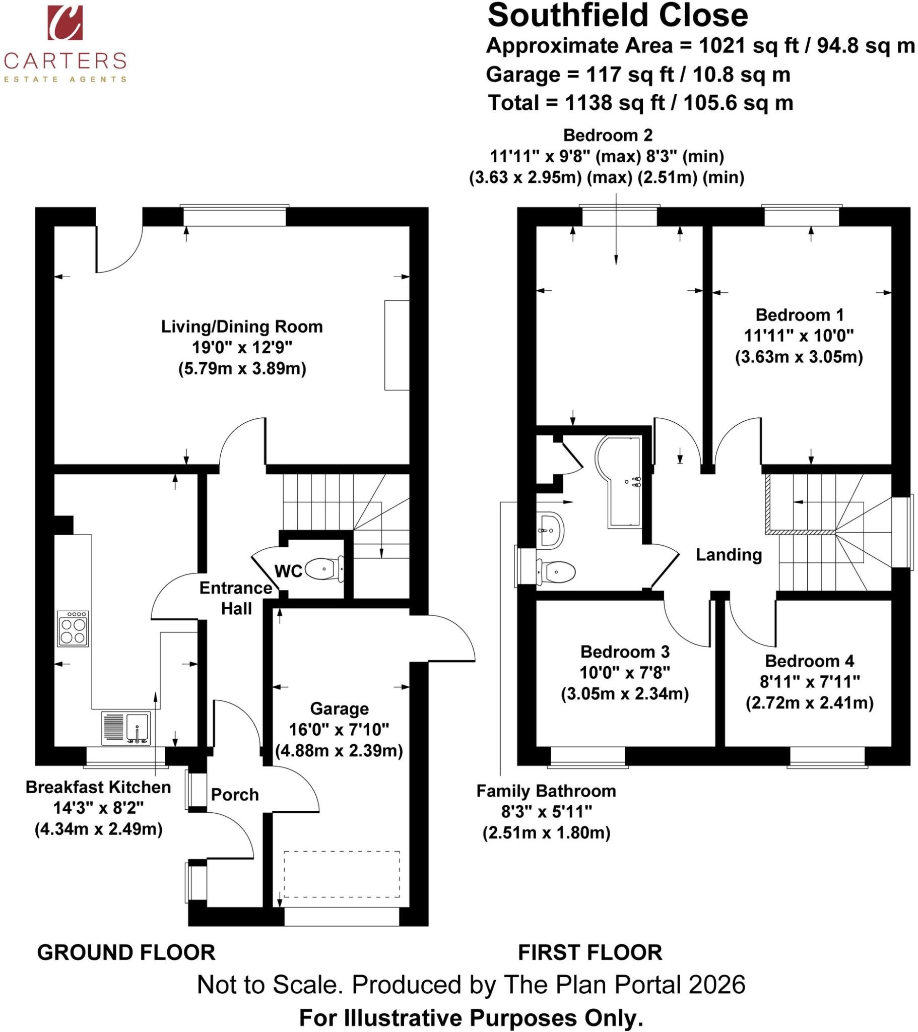 Southfield Close, Nuneaton, CV10 floorplan