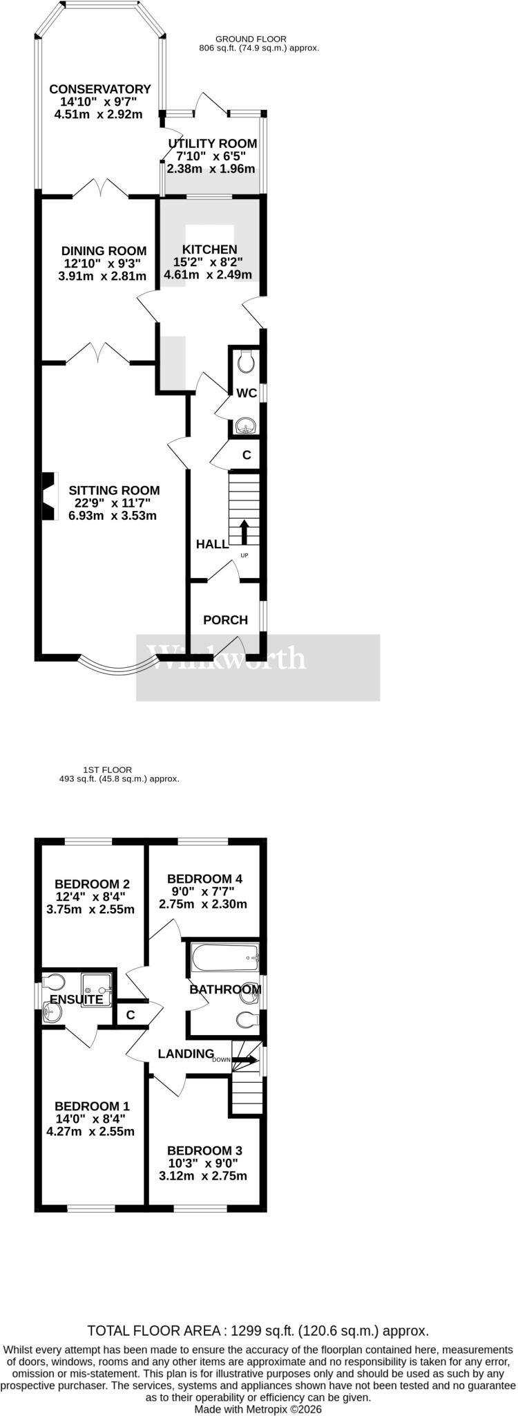 Hare Close, Mulbarton, Norwich, Norfolk, NR14 floorplan