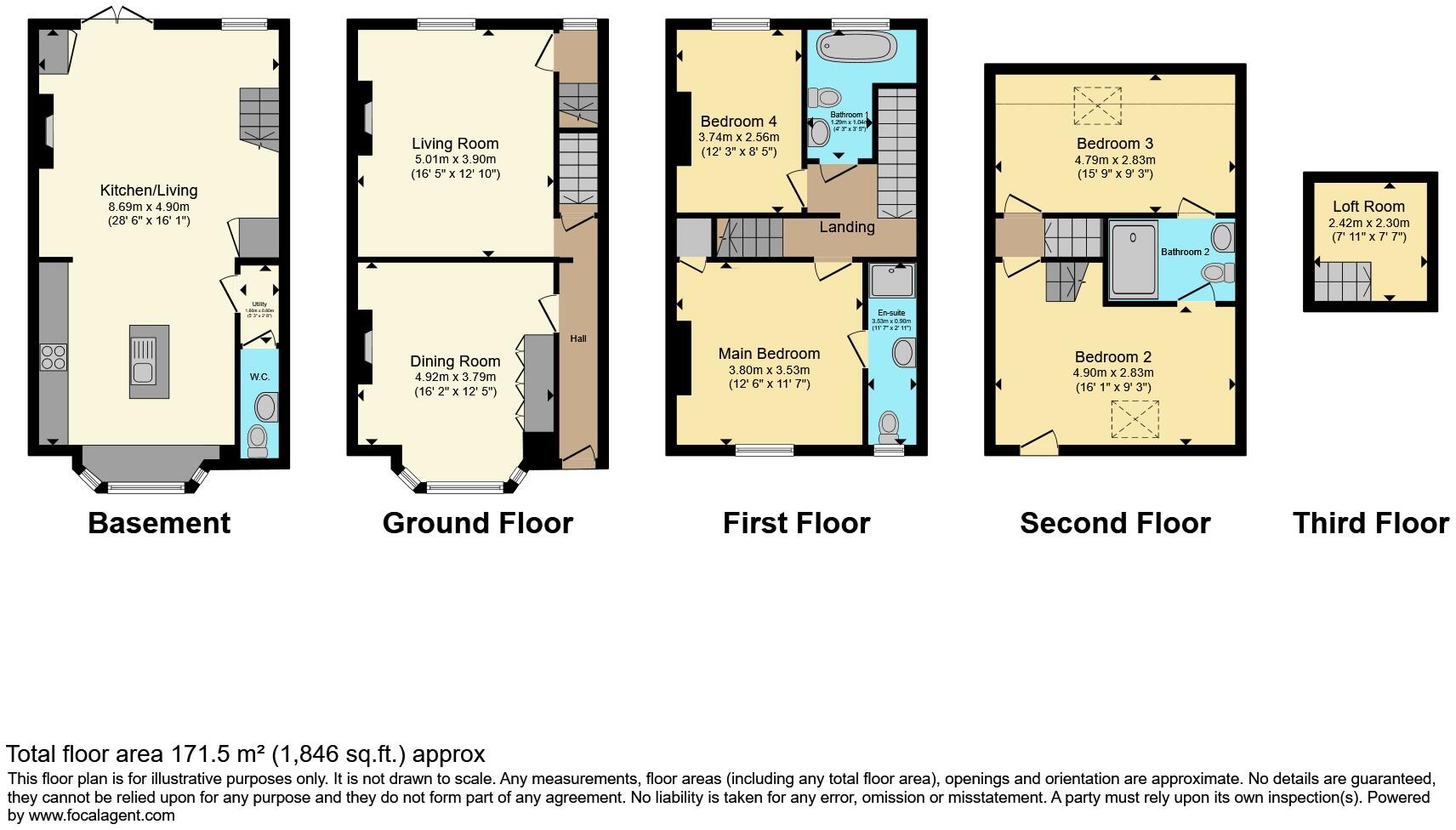 Marlborough Road, Sheffield, S10 floorplan