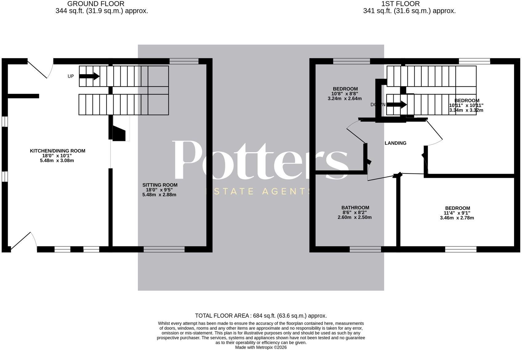 Seckford Street, Woodbridge, IP12 floorplan