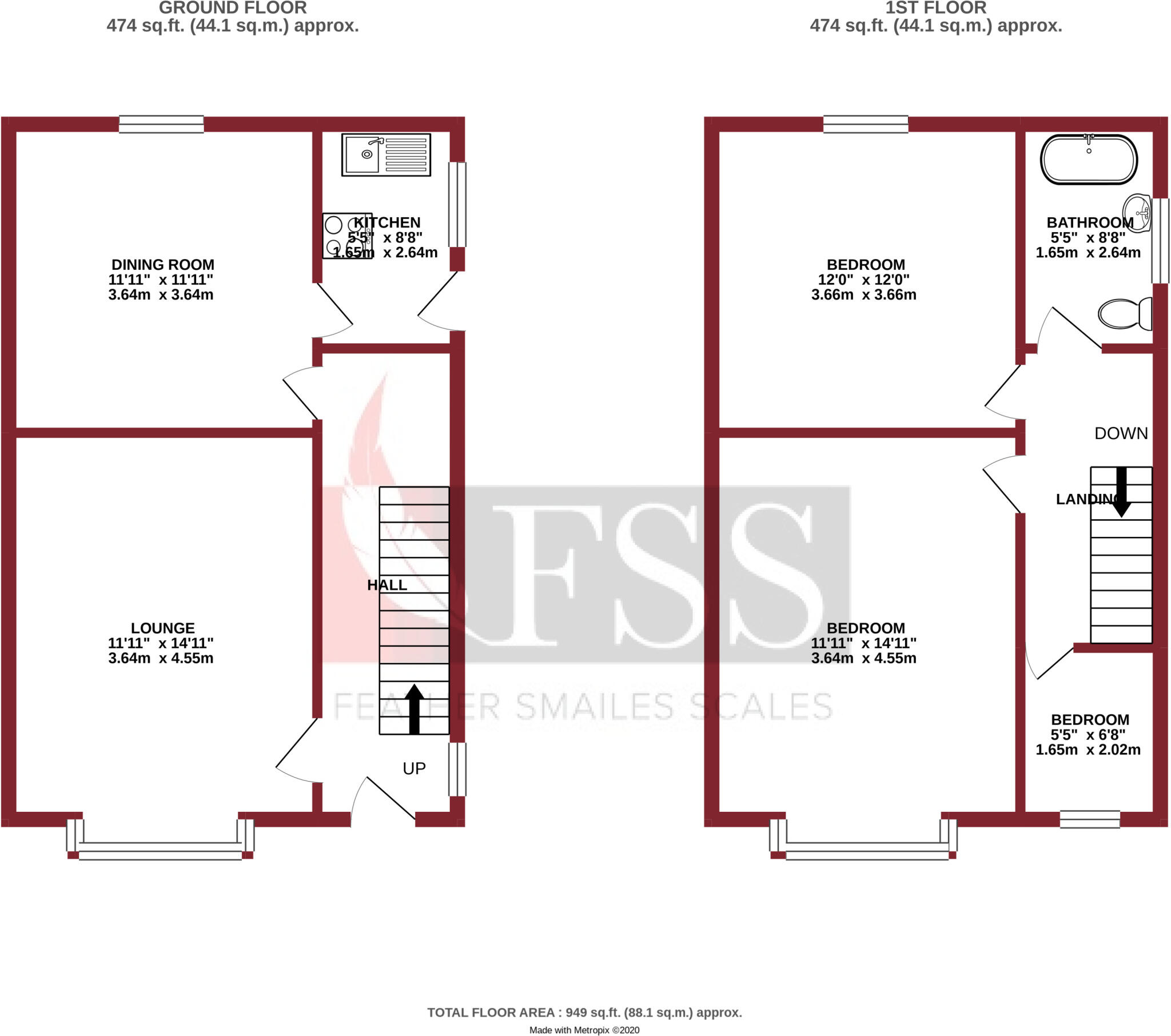 St Johns Drive, Harrogate, North Yorkshire, HG1 floorplan