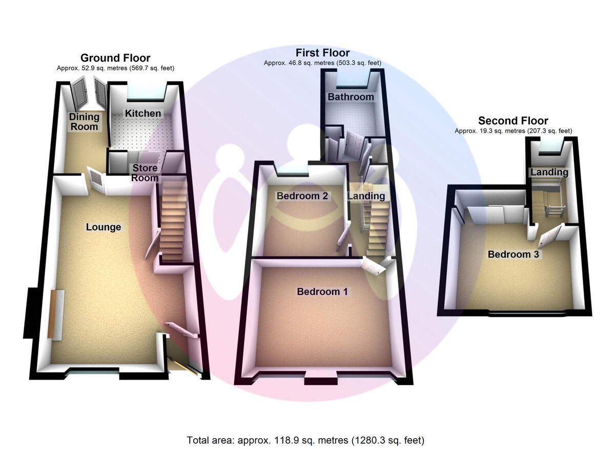 Ffordd Caergybi, Llanfairpwll, Anglesey, LL61 floorplan