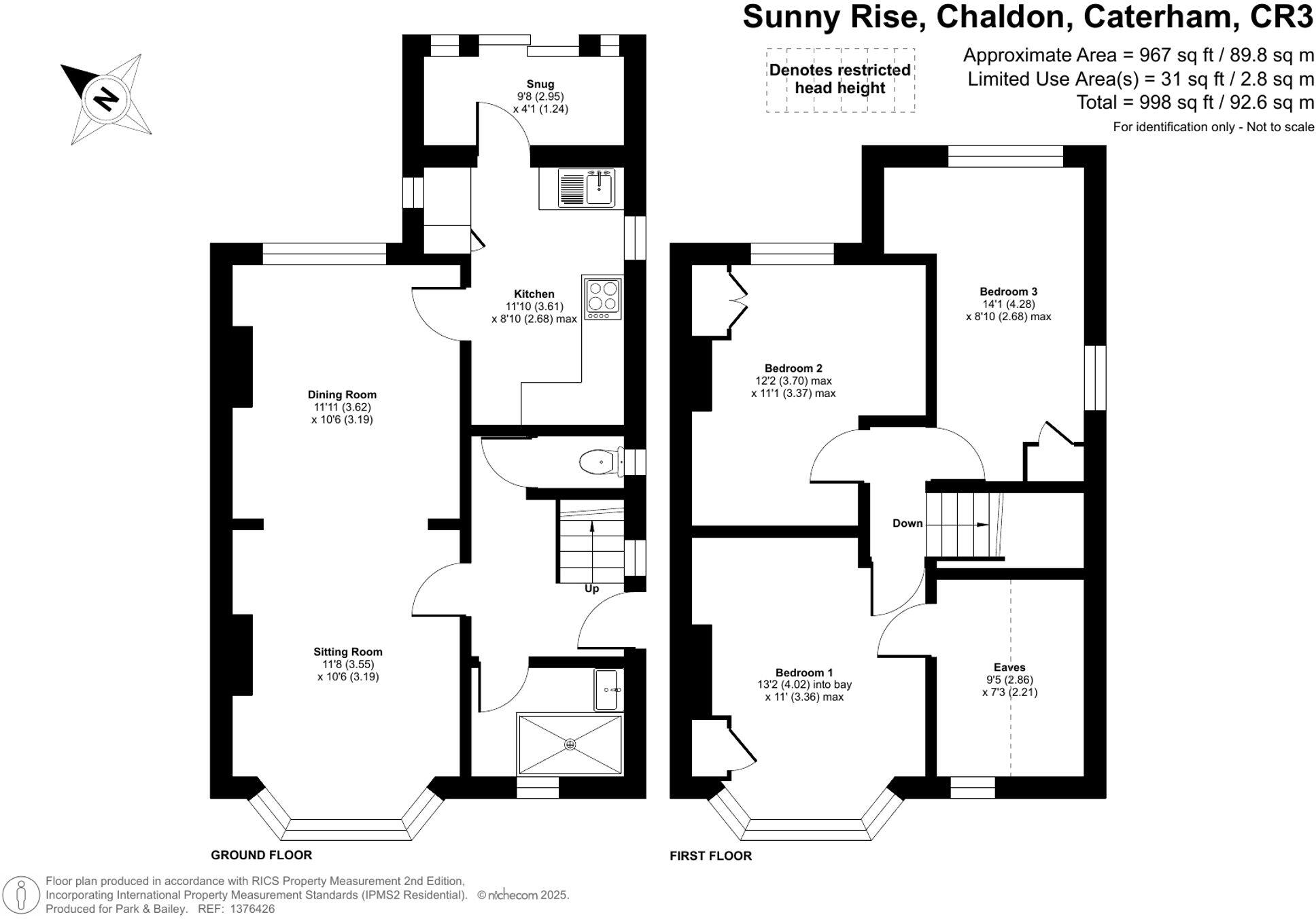 Sunny Rise, Chaldon, CR3 floorplan
