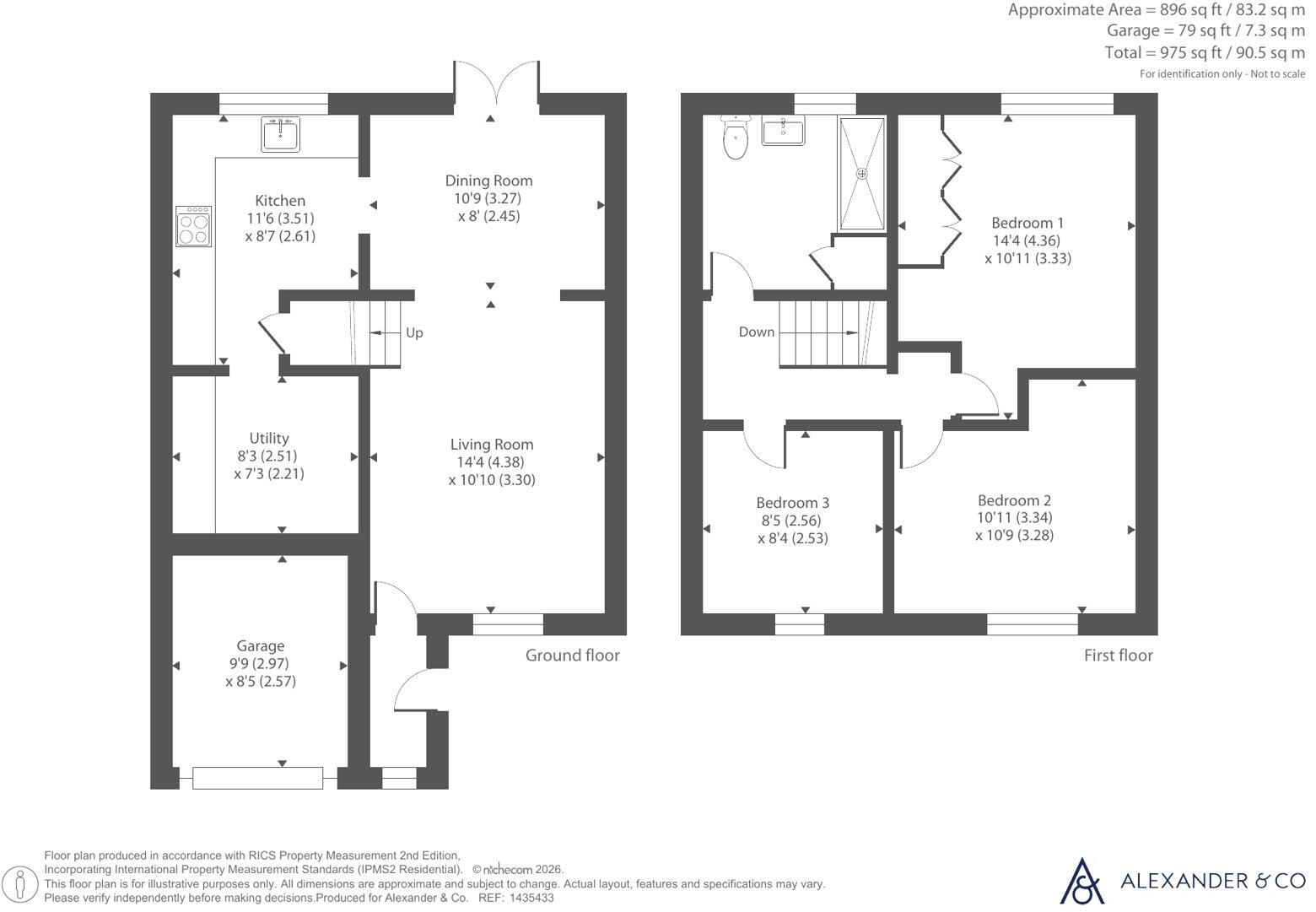 Cartwright Crescent, Brackley, Northamptonshire floorplan