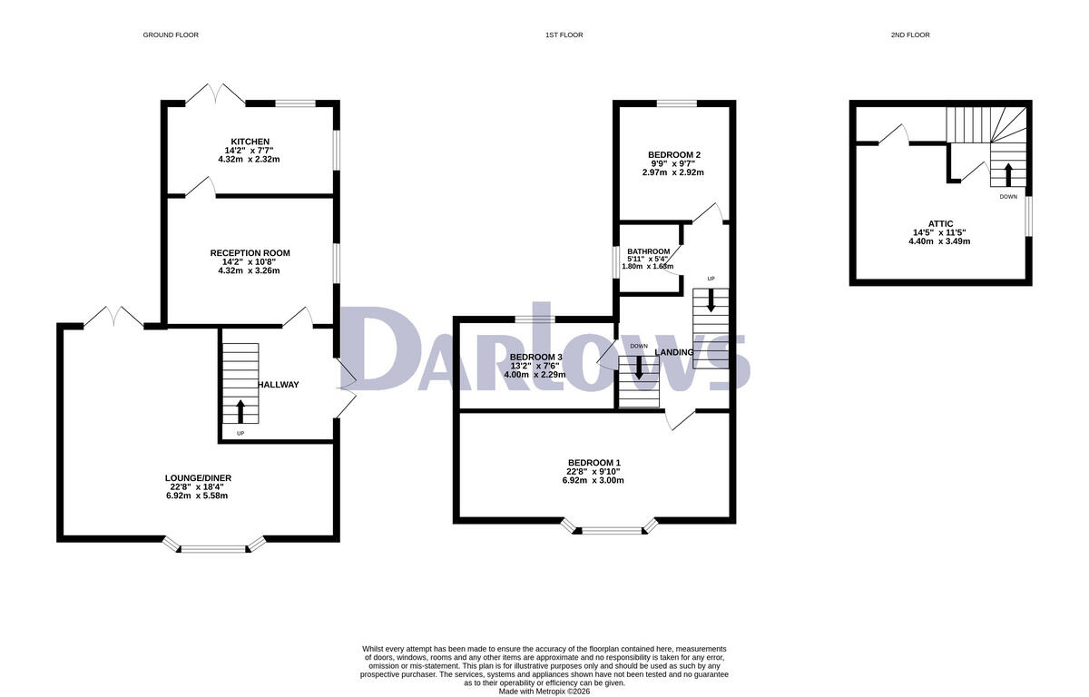 Penybryn Villas, Merthyr Tydfil floorplan