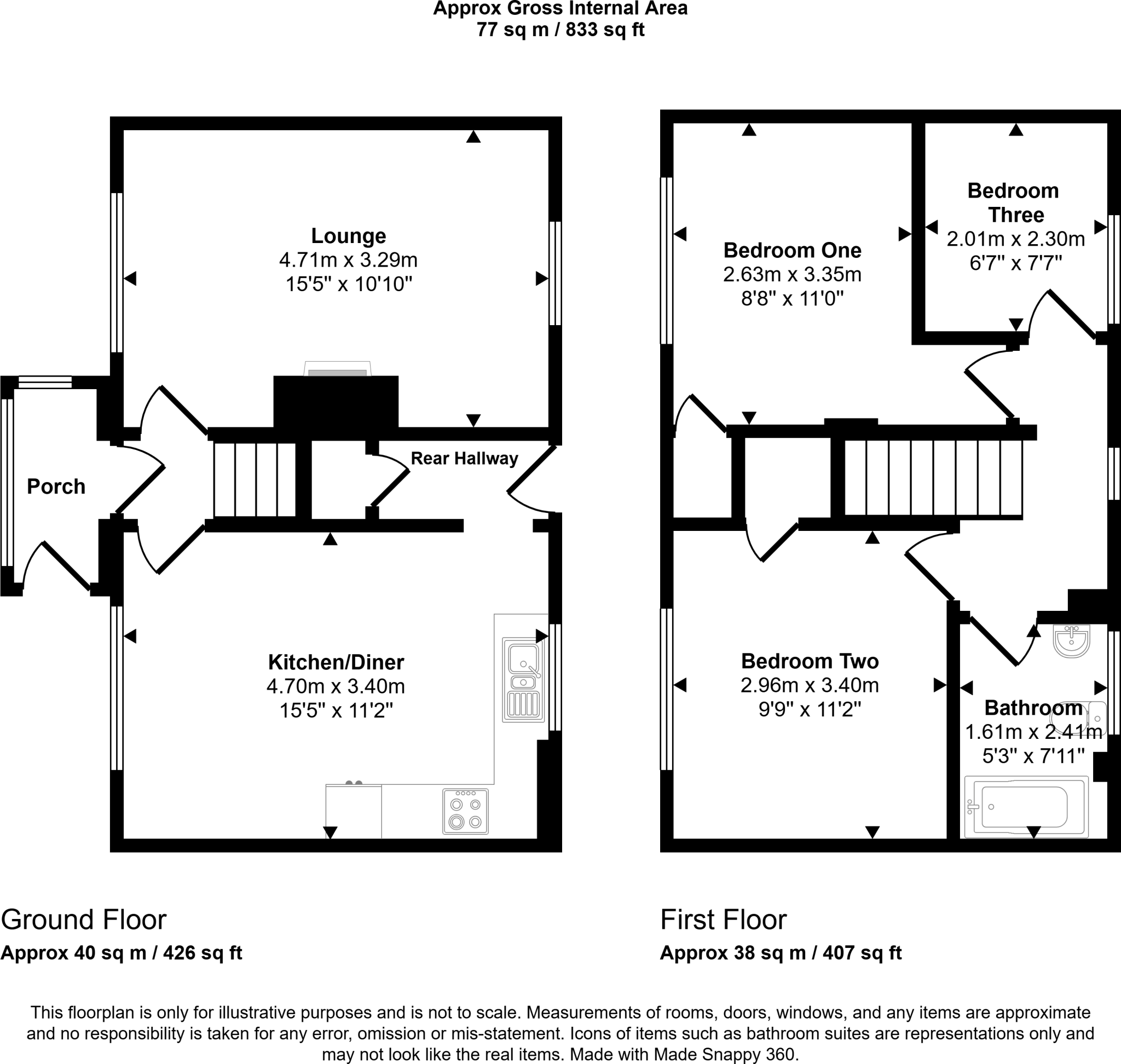 Rose Crescent, Houghton Le Spring, Durham, DH4 6ED floorplan