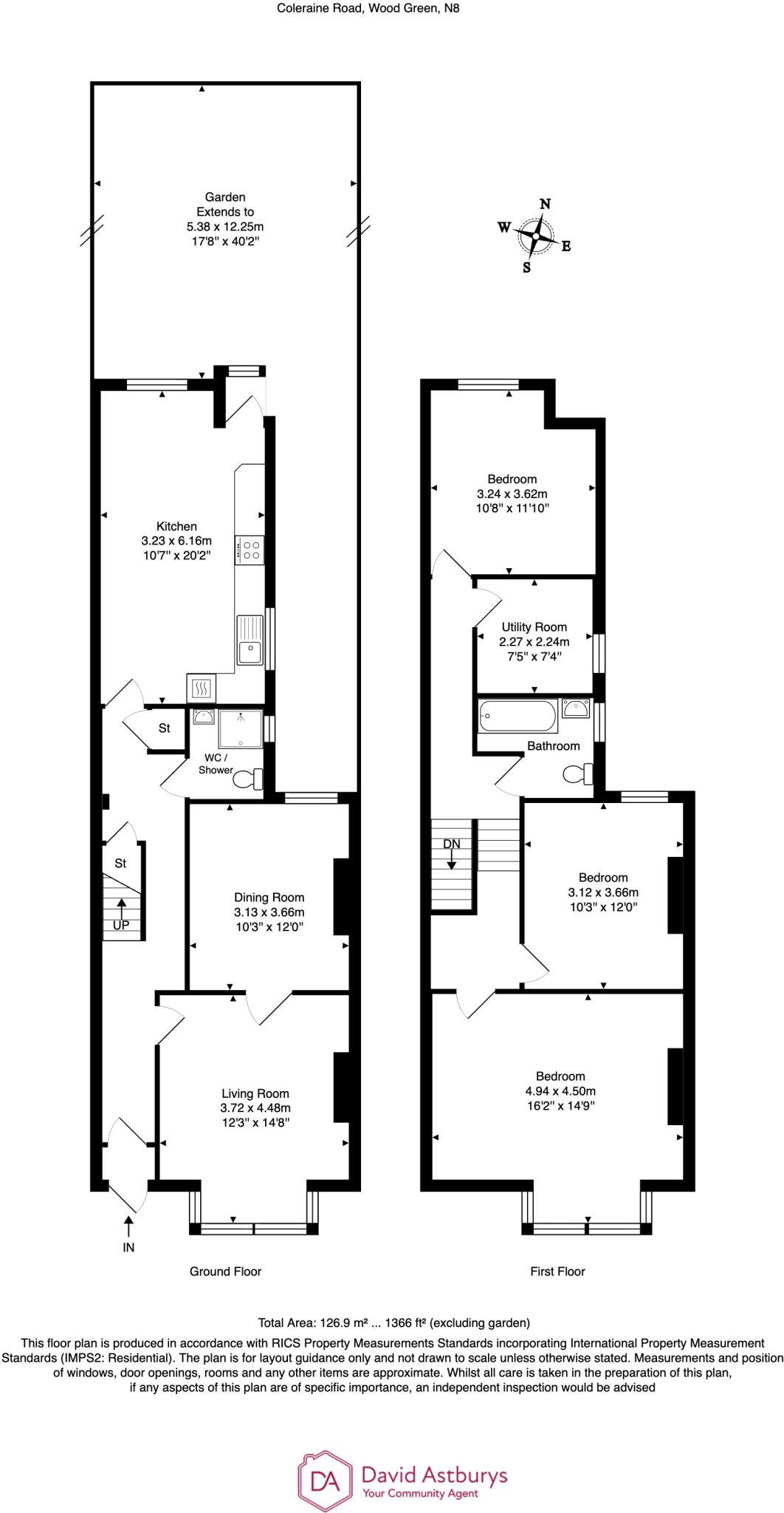 Coleraine Road, Hornsey N8 floorplan
